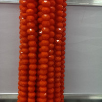 Горный хрусталь оранжевый матовый №41 6мм
